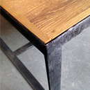 Table basse bois métal - création originale