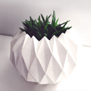 cache-pot en béton Origami